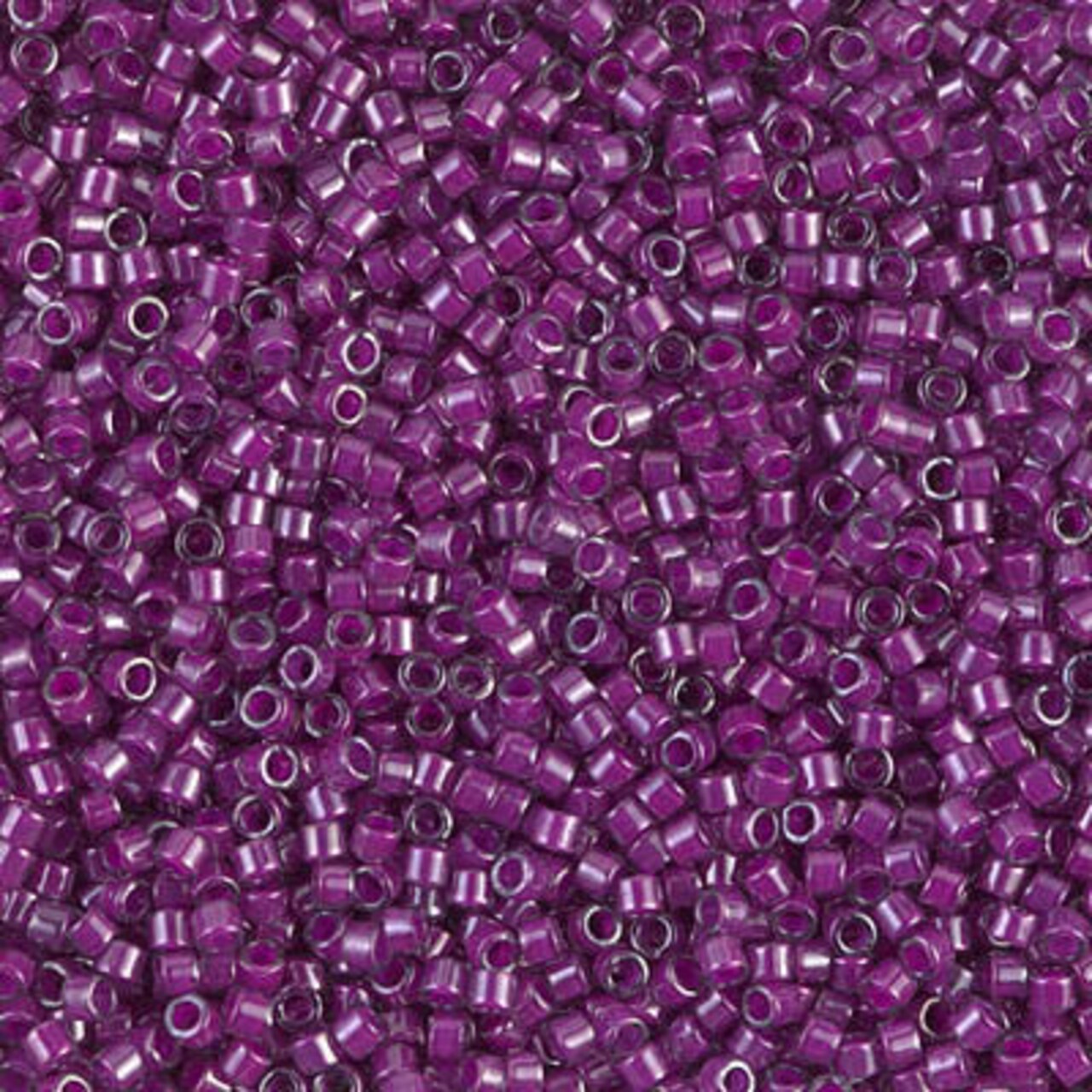 Miyuki Delica Bead 11/0 - DB0281 - Fuchsia Lined Crystal Luster